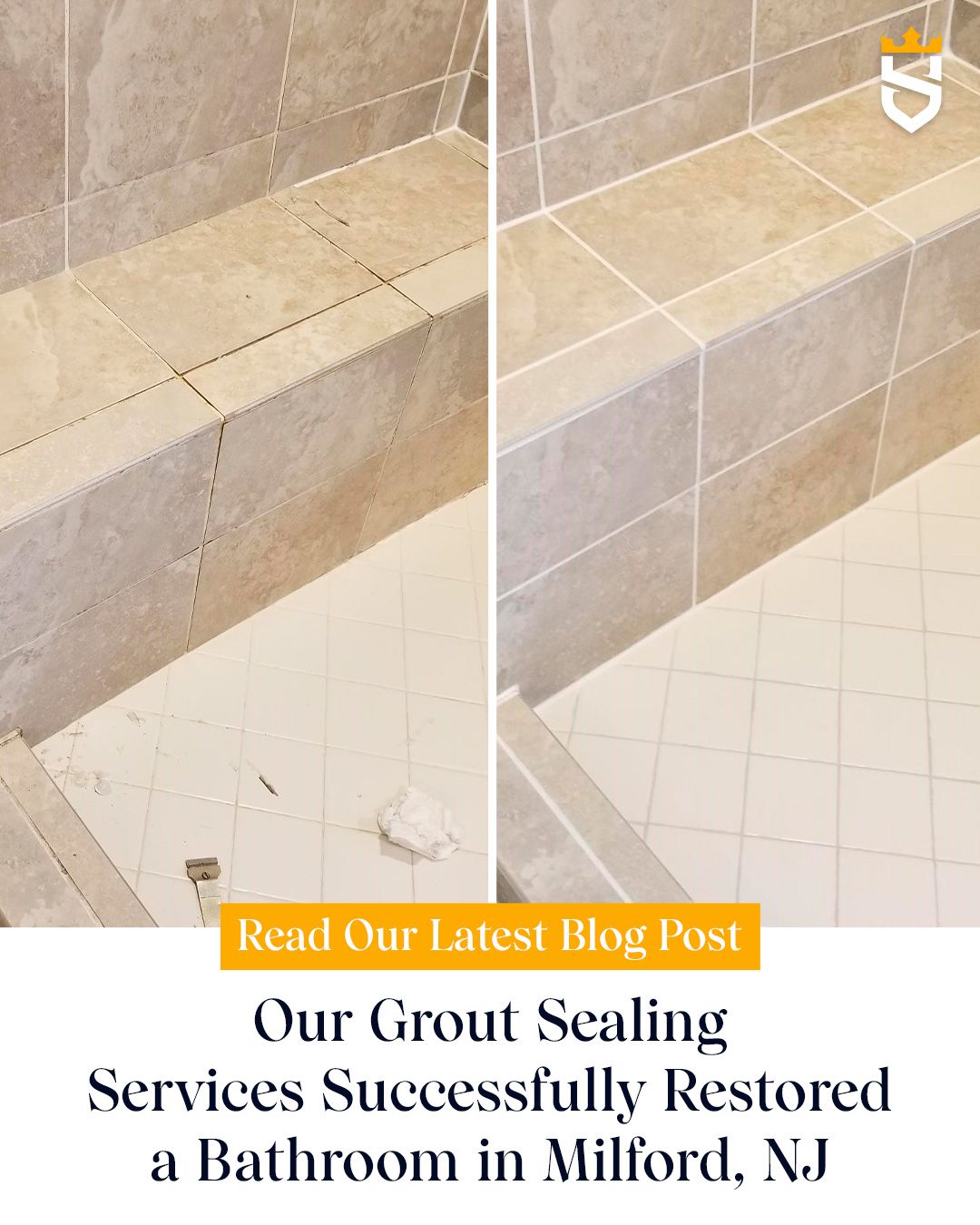 Our Grout Sealing Services Successfully Restored a Bathroom in Milford, NJ